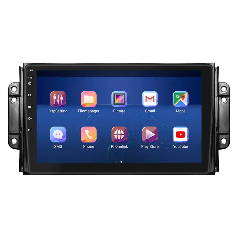 Штатная магнитола Lesko для Chery Tiggo 2 I 2016-2020 экран 9" 6/128Gb 4G Wi-Fi GPS Top