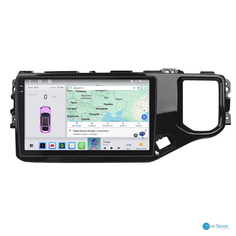 Штатная магнитола Lesko для Chery Tiggo 4/4x 5/5x II 2019-2020 экран 10" 4/64 QLED CarPlay 4G Wi-Fi GPS 360 Prime