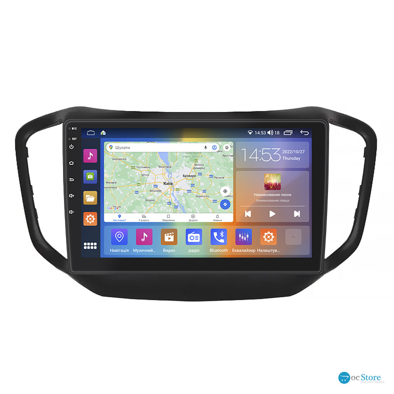 Штатная магнитола Lesko для Chery Tiggo 5 I 2014-2016 экран 10" 2/32Gb CarPlay 4G Wi-Fi GPS Prime