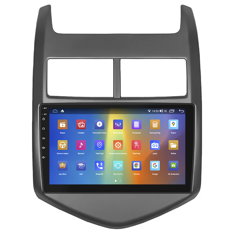 Штатная магнитола Lesko для Chevrolet Aveo II 2011-2020 экран 9" 2/32Gb CarPlay 4G Wi-Fi GPS Prime