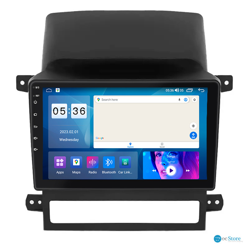 Штатная магнитола Lesko для Chevrolet Captiva I 2006-2011 экран 9" 4/64Gb CarPlay 4G Wi-Fi GPS Prime