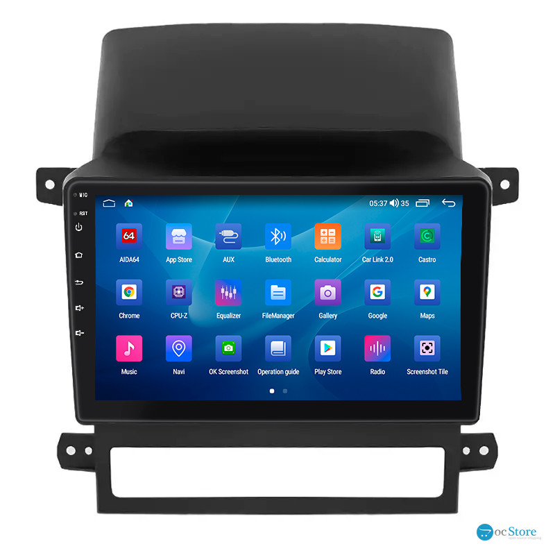 Штатная магнитола Lesko для Chevrolet Captiva I 2006-2011 экран 9" 4/64Gb CarPlay 4G Wi-Fi GPS Prime