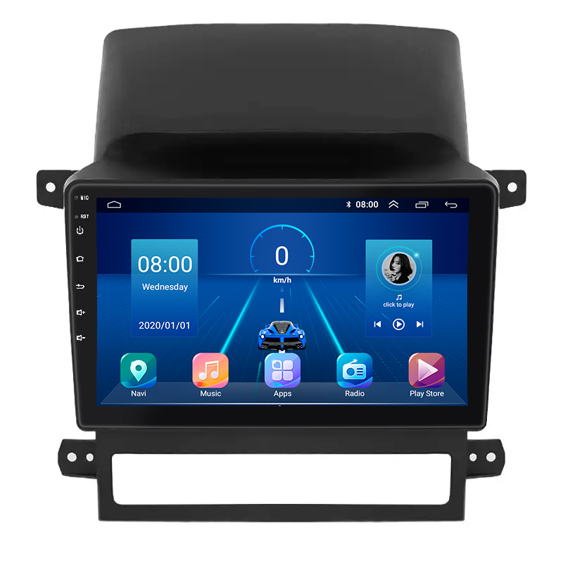 Штатная магнитола Lesko для Chevrolet Captiva I 2006-2011 экран 9" 4/64Gb 4G Wi-Fi GPS Top