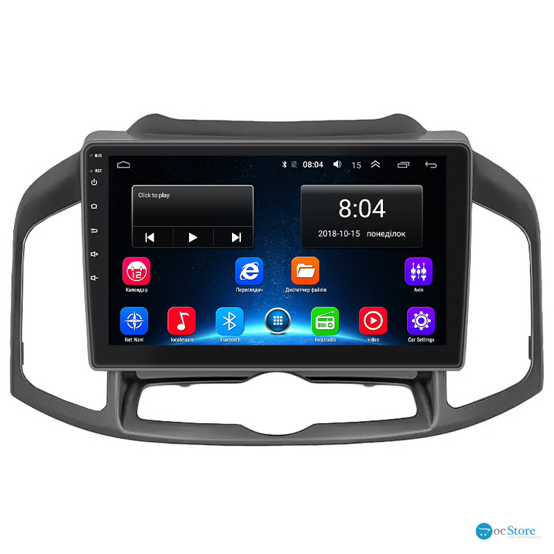 Штатная магнитола Lesko для Chevrolet Captiva I Рестайлинг 2 2013-2016 экран 10" 2/32Gb Wi-Fi GPS Base