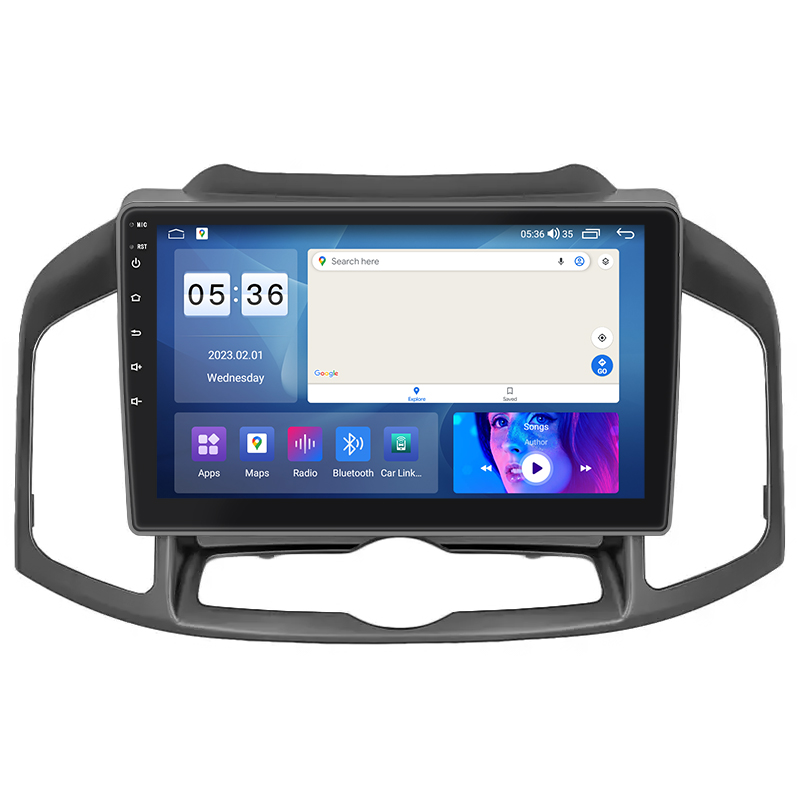 Штатная магнитола Lesko для Chevrolet Captiva I Рестайлинг 2 2013-2016 экран 10" 4/64Gb CarPlay 4G Wi-Fi GPS Prime