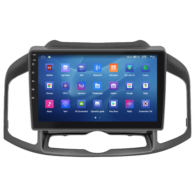 Штатная магнитола Lesko для Chevrolet Captiva I Рестайлинг 2 2013-2016 экран 10" 4/64Gb CarPlay 4G Wi-Fi GPS Prime