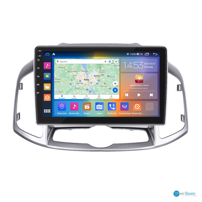 Штатная магнитола Lesko для Chevrolet Captiva I Рестайлинг 2011-2013 экран 10" 2/32Gb CarPlay 4G Wi-Fi GPS Prime