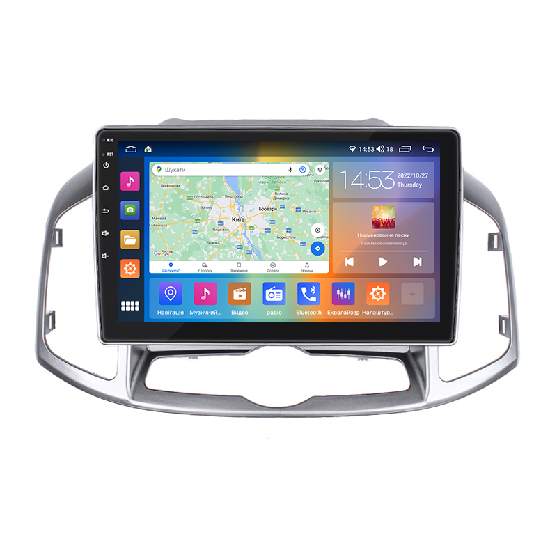 Штатная магнитола Lesko для Chevrolet Captiva I Рестайлинг 2011-2013 экран 10" 4/64Gb CarPlay 4G Wi-Fi GPS Prime