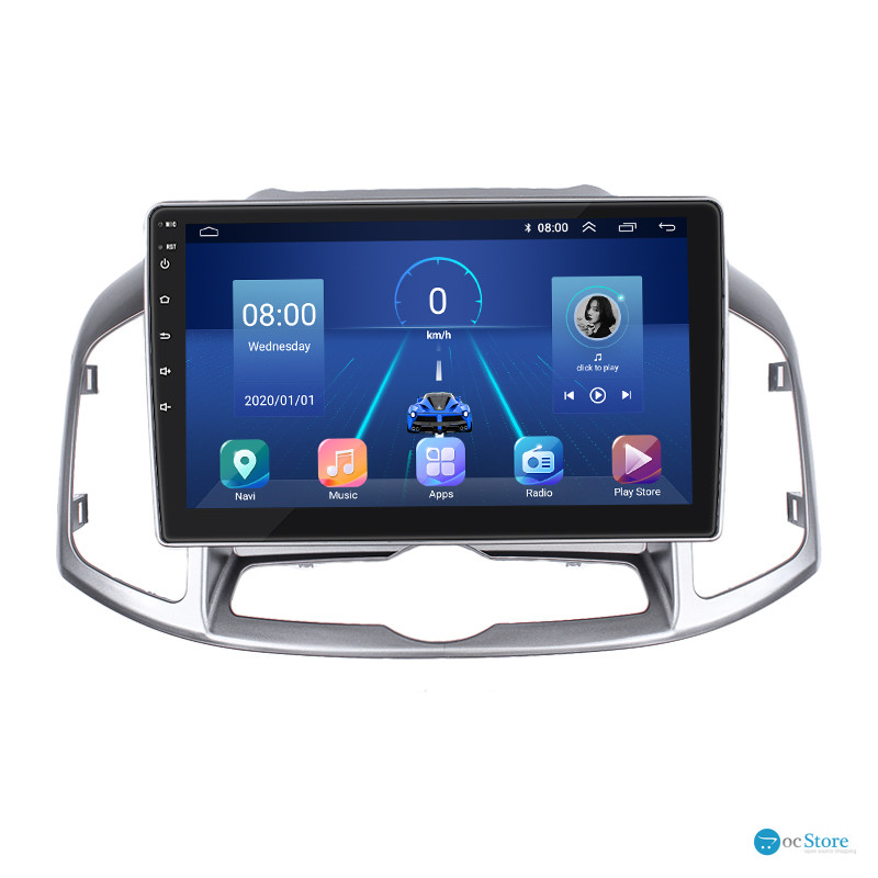 Штатная магнитола Lesko для Chevrolet Captiva I Рестайлинг 2011-2013 экран 10" 4/32Gb 4G Wi-Fi GPS Top