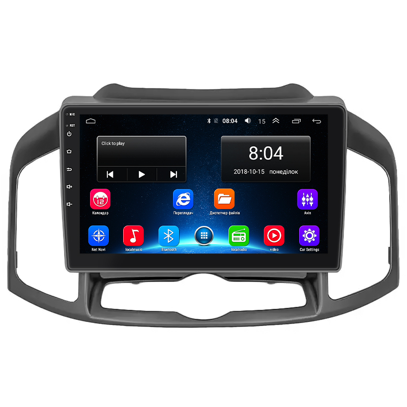 Штатная магнитола Lesko для Chevrolet Captiva I Рестайлинг 3 2015-2018 экран 10" 2/32Gb Wi-Fi GPS Base