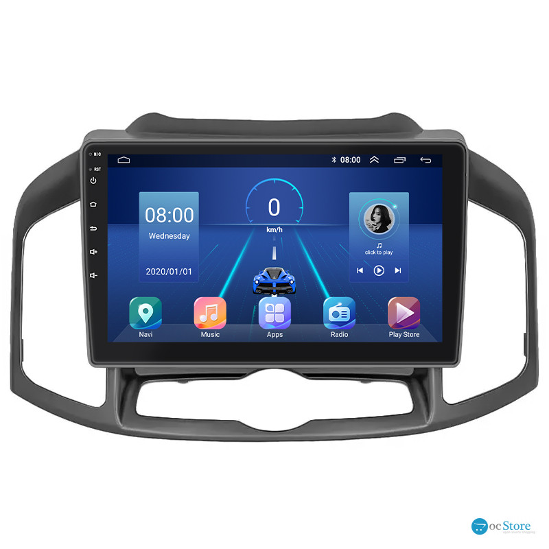 Штатная магнитола Lesko для Chevrolet Captiva I Рестайлинг 3 2015-2018 экран 10" 2/32Gb 4G Wi-Fi GPS Top