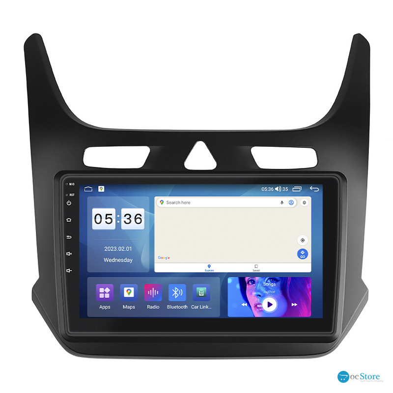 Штатная магнитола Lesko для Chevrolet Cobalt II Рестайлинг 2020-н.в. экран 9" 4/64Gb CarPlay 4G Wi-Fi GPS Prime