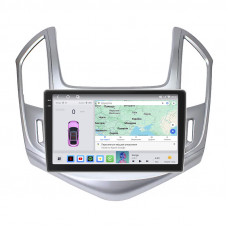 Штатная магнитола Lesko для Chevrolet Cruze I Рестайлинг 2012-2016 экран 9" 4/64 QLED CarPlay 4G Wi-Fi GPS 360 Prime
