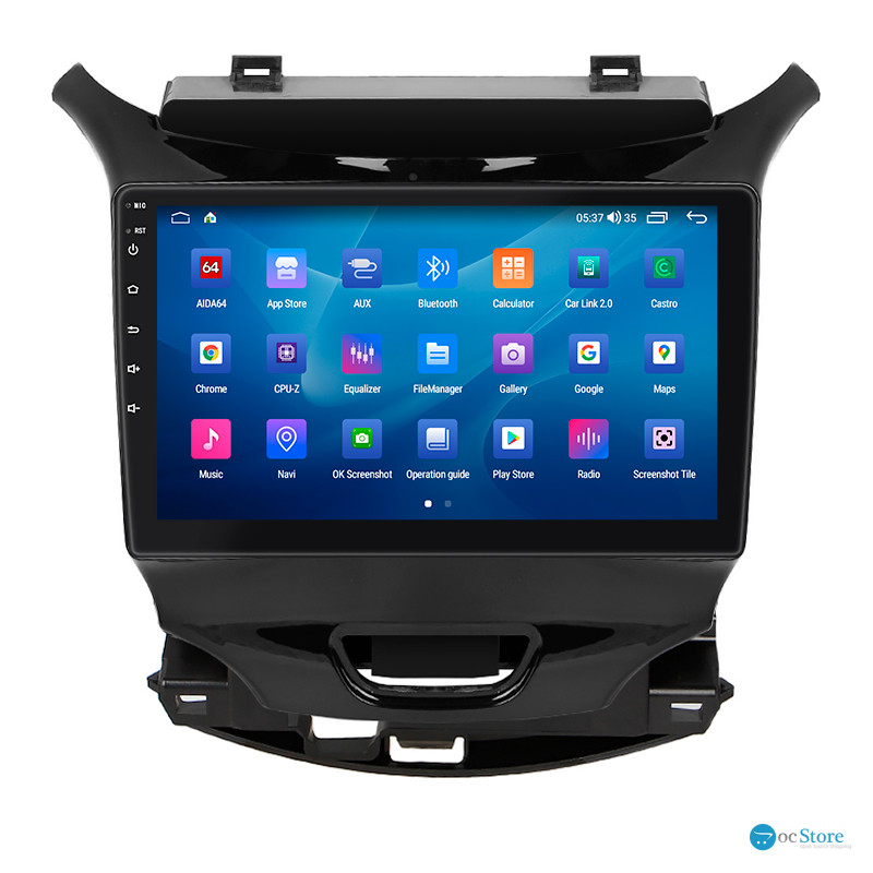Штатная магнитола Lesko для Chevrolet Cruze II 2015-н.в. экран 9" 2/32Gb CarPlay 4G Wi-Fi GPS Prime