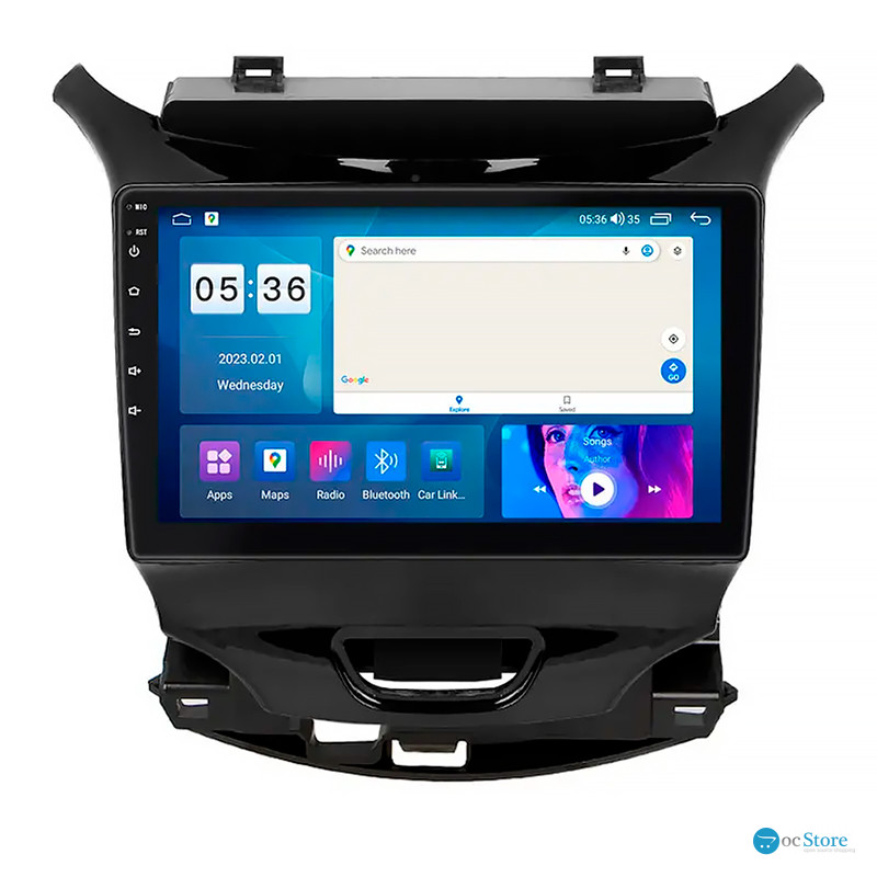 Штатная магнитола Lesko для Chevrolet Cruze II 2015-н.в. экран 9" 4/64Gb CarPlay 4G Wi-Fi GPS Prime