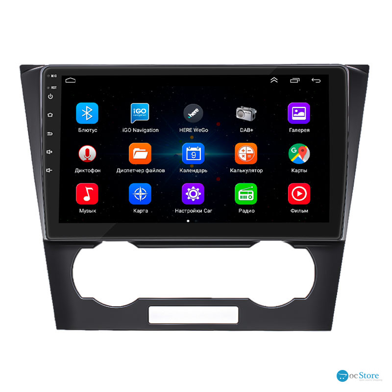 Штатная магнитола Lesko для Chevrolet Epica V250 Рестайлинг 2009-2012 экран 9" 1/16Gb Wi-Fi GPS Base