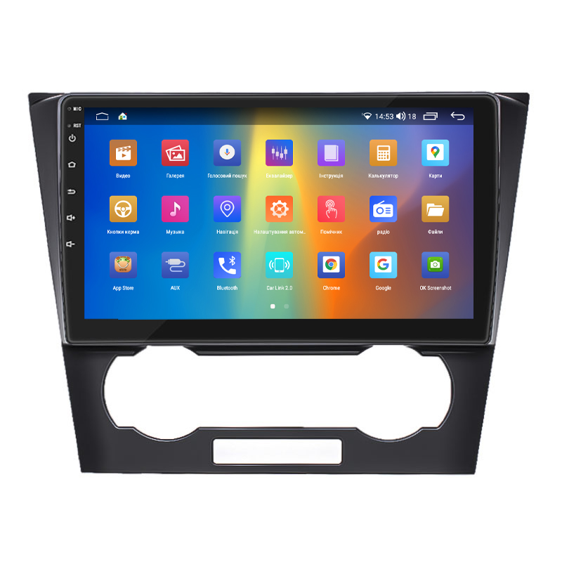 Штатная магнитола Lesko для Chevrolet Epica V250 Рестайлинг 2009-2012 экран 9" 2/32Gb CarPlay 4G Wi-Fi GPS Prime