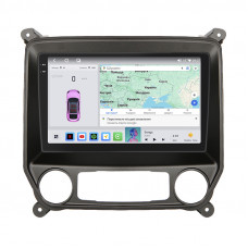 Штатная магнитола Lesko для Chevrolet Silverado III (K2XX) 2013-2015 экран 10" 4/64 QLED CarPlay 4G Wi-Fi GPS 360 Prime