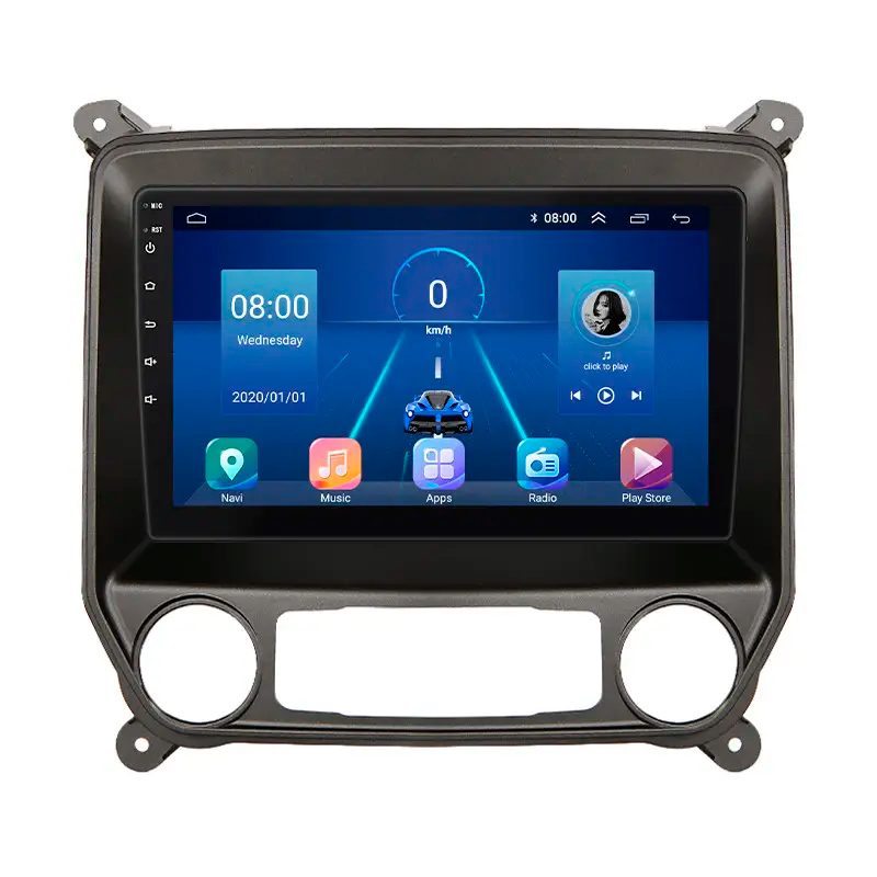 Штатная магнитола Lesko для Chevrolet Silverado III (K2XX) Рестайлинг 2015-2019 экран 10" 6/128Gb 4G Wi-Fi GPS Top