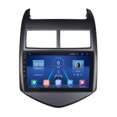 Штатная магнитола Lesko для Chevrolet Sonic I 2011-2016 экран 9" 4/64Gb 4G Wi-Fi GPS Top