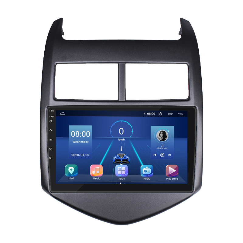 Штатная магнитола Lesko для Chevrolet Sonic I 2011-2016 экран 9" 6/128Gb 4G Wi-Fi GPS Top