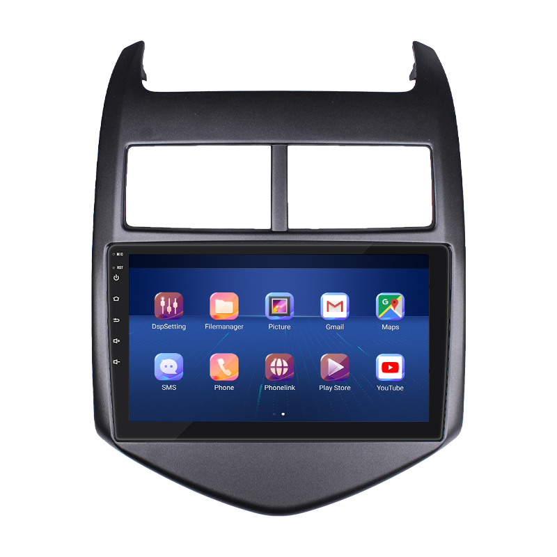 Штатная магнитола Lesko для Chevrolet Sonic I 2011-2016 экран 9" 6/128Gb 4G Wi-Fi GPS Top