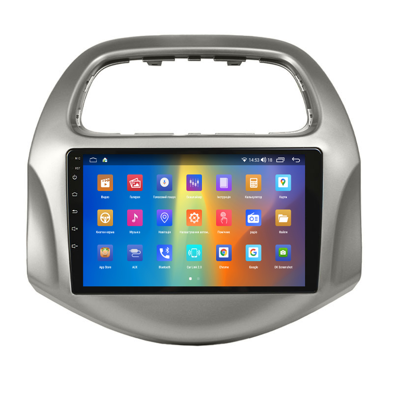 Штатная магнитола Lesko для Chevrolet Spark III (M300) Рестайлинг 2020-н.в. экран 9" 4/64Gb CarPlay 4G Wi-Fi GPS Prime