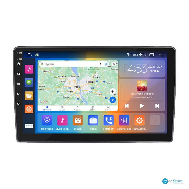 Штатная магнитола Lesko для Chevrolet Traverse I 2008-2012 экран 10" 4/64Gb CarPlay 4G Wi-Fi GPS Prime