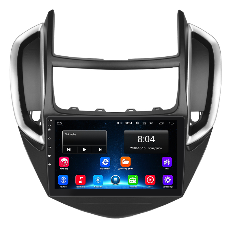 Штатная магнитола Lesko для Chevrolet Trax I Рестайлинг 2016- экран 9" 2/32Gb Wi-Fi GPS Base