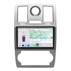 Штатная магнитола Lesko для Chrysler 300C I 2004-2011 экран 9" 4/64 QLED CarPlay 4G Wi-Fi GPS 360 Prime