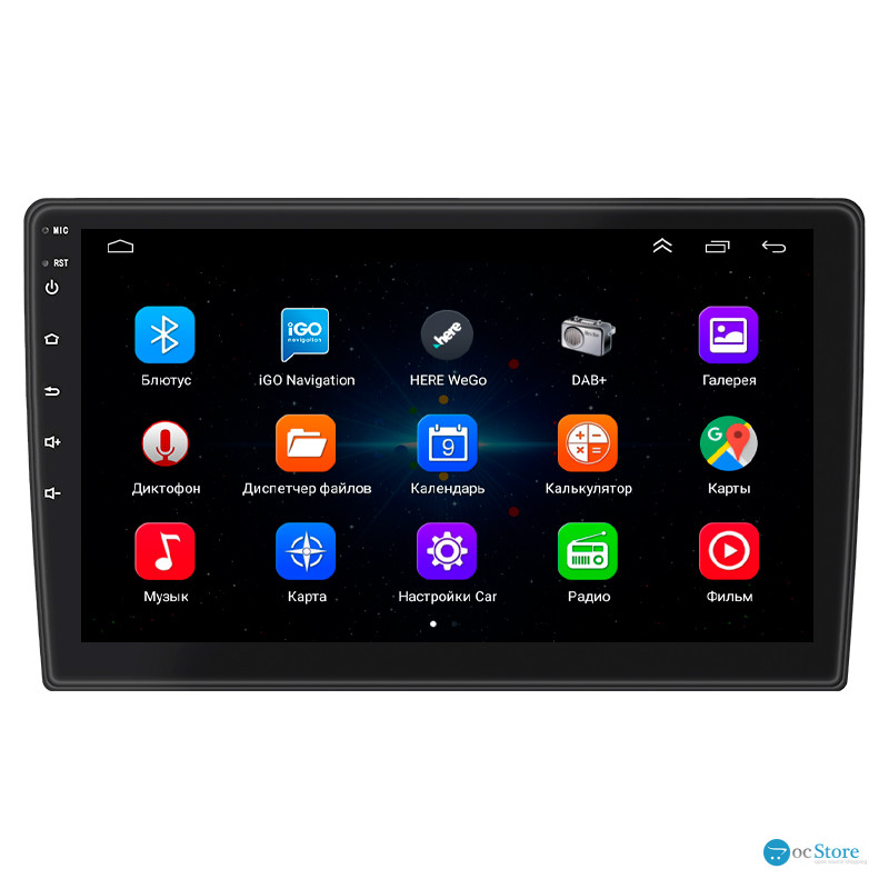 Штатная магнитола Lesko для Chrysler Aspen  2006-2008 экран 9" 1/16Gb Wi-Fi GPS Base