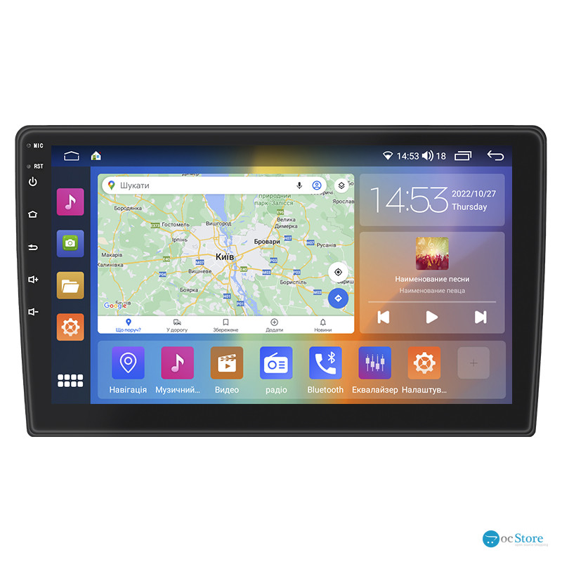 Штатная магнитола Lesko для Chrysler Aspen  2006-2008 экран 9" 2/32Gb CarPlay 4G Wi-Fi GPS Prime