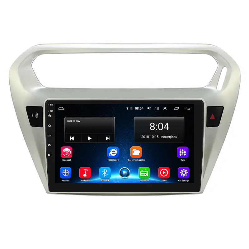 Штатная магнитола Lesko для Citroen C-Elysee I 2012-2016 экран 9" 2/32Gb Wi-Fi GPS Base