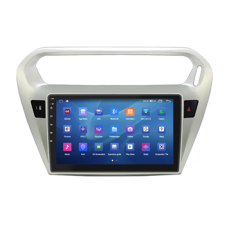 Штатная магнитола Lesko для Citroen C-Elysee I 2012-2016 экран 9" 2/32Gb CarPlay 4G Wi-Fi GPS Prime