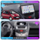 Штатная магнитола Lesko для Citroen C1 I 2005-2008 экран 10" 4/64 QLED CarPlay 4G Wi-Fi GPS 360 Prime