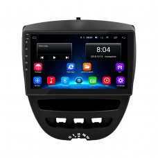 Штатная магнитола Lesko для Citroen C1 I Рестайлинг 2 2012-2014 экран 10" 2/32Gb Wi-Fi GPS Base