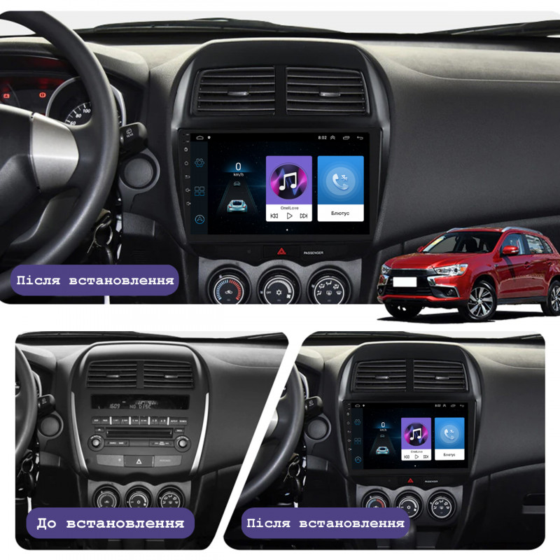 Штатная магнитола Lesko для Citroen C4 Aircross  2012-2017 экран 10" 1/16Gb Wi-Fi GPS Base