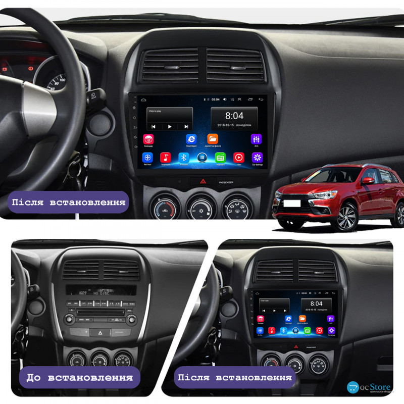Штатная магнитола Lesko для Citroen C4 Aircross  2012-2017 экран 10" 2/32Gb Wi-Fi GPS Base
