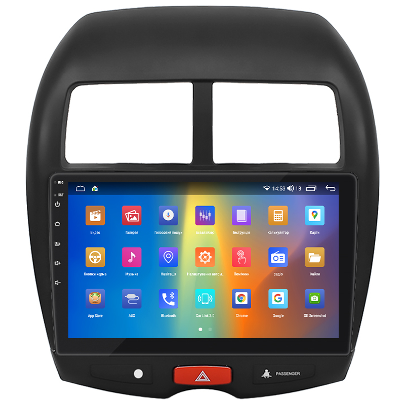 Штатная магнитола Lesko для Citroen C4 Aircross  2012-2017 экран 10" 2/32Gb CarPlay 4G Wi-Fi GPS Prime