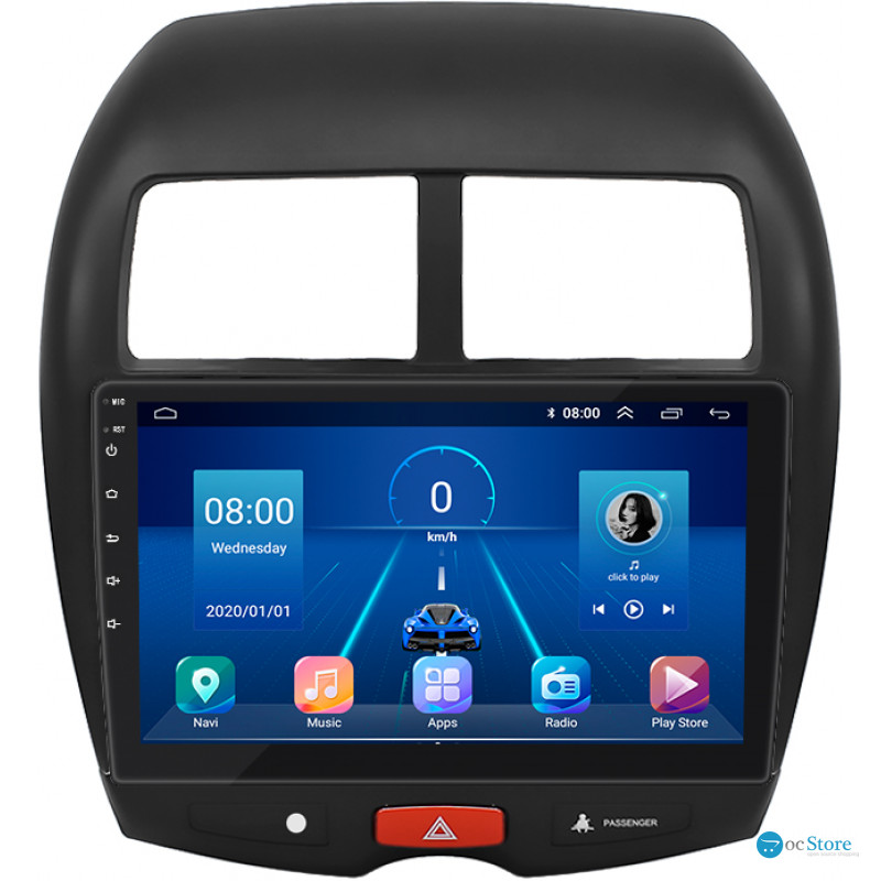 Штатная магнитола Lesko для Citroen C4 Aircross  2012-2017 экран 10" 2/32Gb 4G Wi-Fi GPS Top