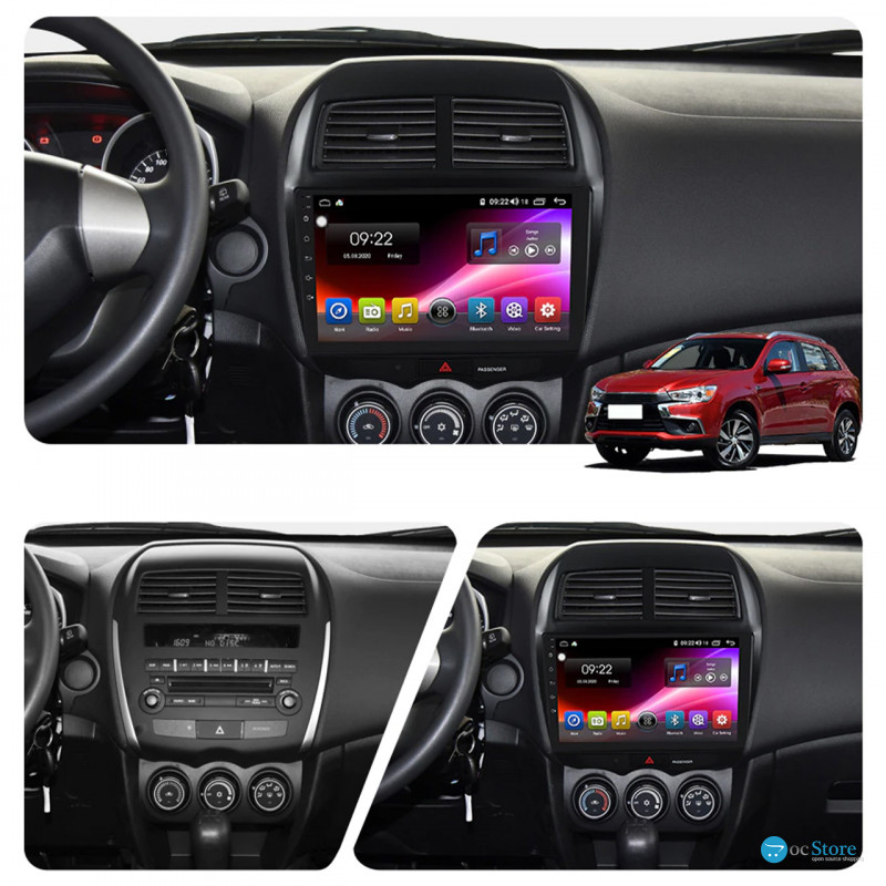 Штатная магнитола Lesko для Citroen C4 Aircross  2012-2017 экран 10" 4/32Gb 4G Wi-Fi GPS Top