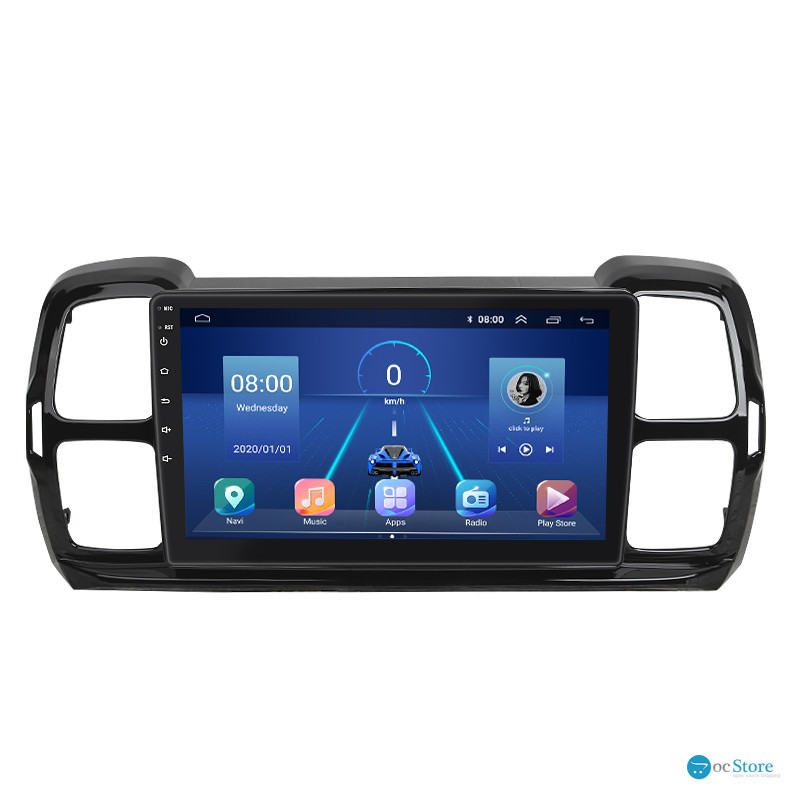 Штатная магнитола Lesko для Citroen C5 Aircross I 2018-н.в. экран 9" 2/32Gb 4G Wi-Fi GPS Top
