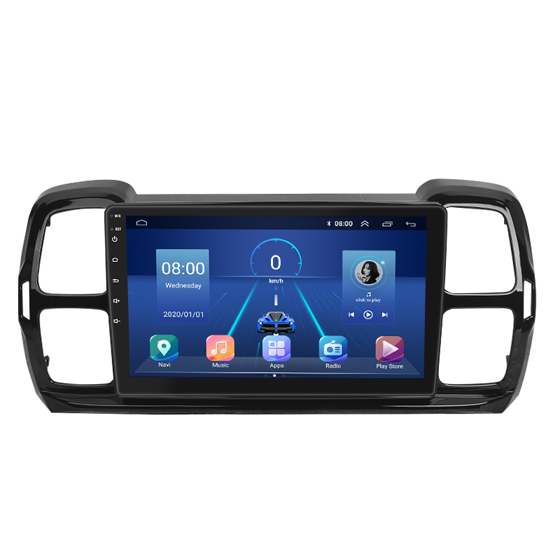 Штатная магнитола Lesko для Citroen C5 Aircross I 2018-н.в. экран 9" 4/64Gb 4G Wi-Fi GPS Top