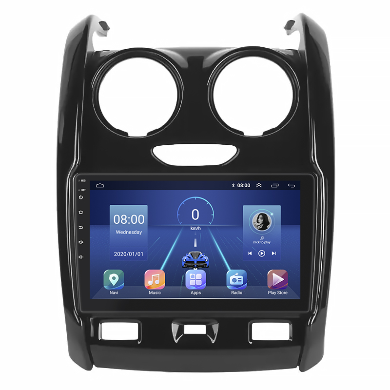 Штатная магнитола Lesko для Dacia Duster II 2017-2021 экран 9" 2/32Gb Wi-Fi GPS Base