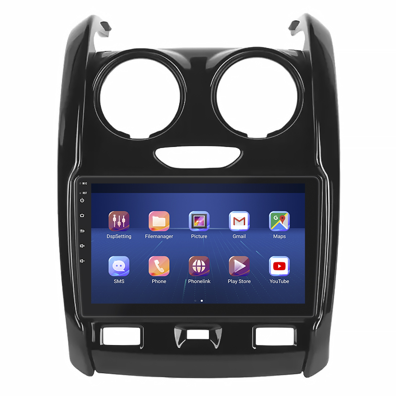 Штатная магнитола Lesko для Dacia Duster II 2017-2021 экран 9" 2/32Gb Wi-Fi GPS Base