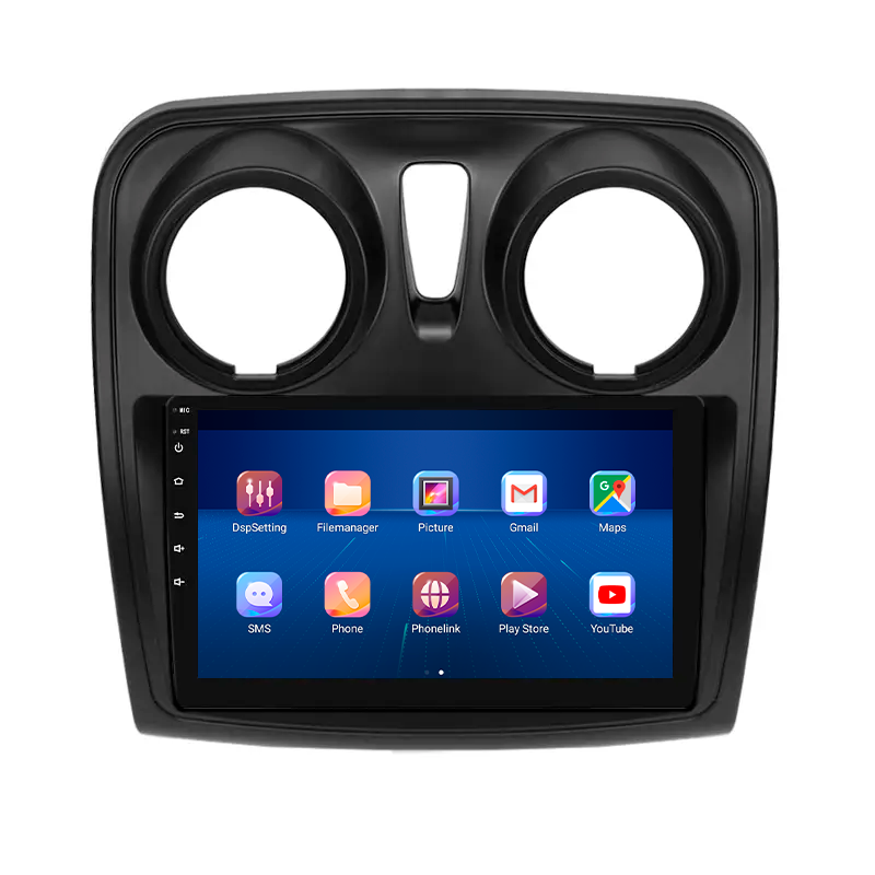 Штатная магнитола Lesko для Dacia Lodgy  2012-2017 экран 9" 4/64Gb 4G Wi-Fi GPS Top