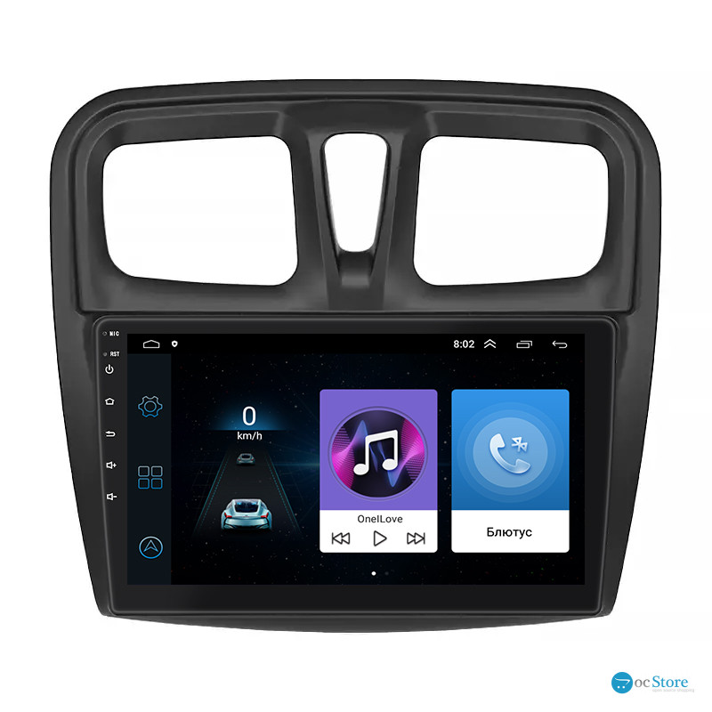 Штатная магнитола Lesko для Dacia Sandero II ver 3 2012-2016 экран 10" 1/16Gb Wi-Fi GPS Base