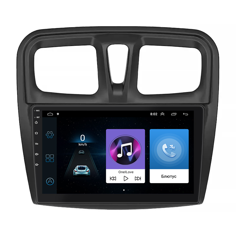 Штатная магнитола Lesko для Dacia Sandero II ver 3 2012-2016 экран 10" 1/16Gb Wi-Fi GPS Base