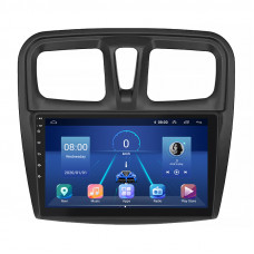 Штатная магнитола Lesko для Dacia Sandero II Рестайлинг ver 3 2016-2020 экран 10" 4/32Gb 4G Wi-Fi GPS Top