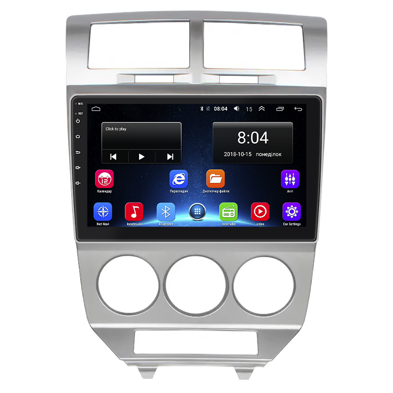 Штатная магнитола Lesko для Dodge Caliber I 2006-2009 экран 10" 2/32Gb Wi-Fi GPS Base